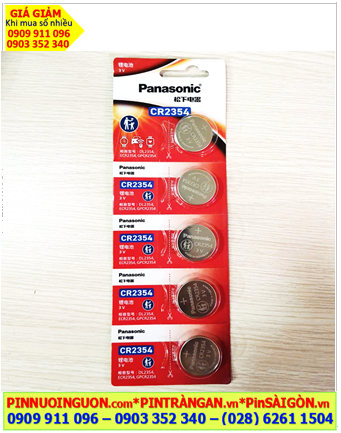 COMBO MUA 01 Vỉ 5viên Pin PANASONIC CR2354 lithium 3v chính hãng _Made in Indonesia (Vỉ 5 viên)